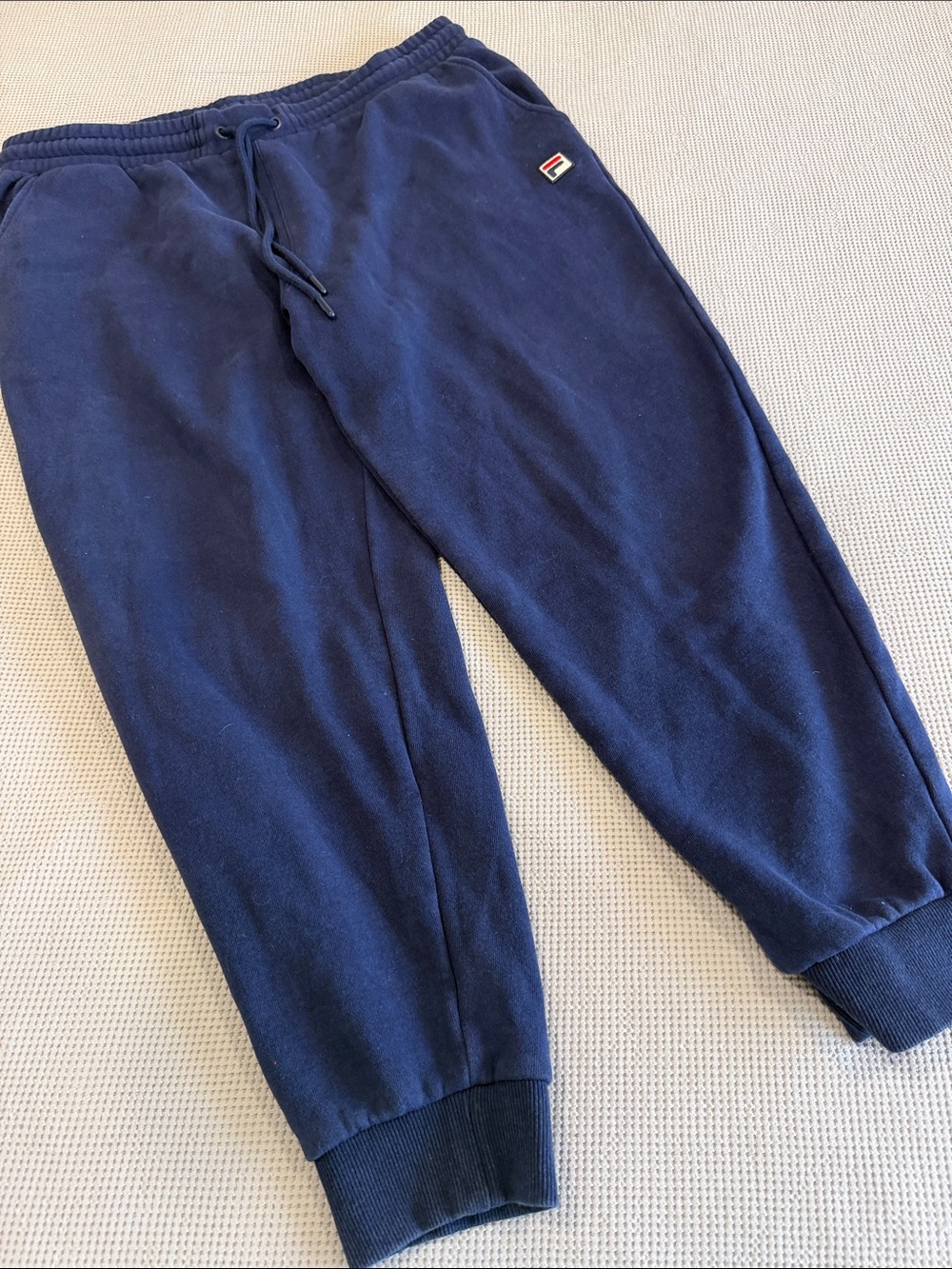 Fila Kids Navy Blue Drawstring Jogger Sweatpants